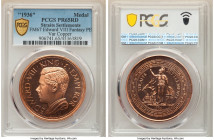 British Colony. Edward VIII copper Proof Fantasy Issue Crown (Medal) 1936-Dated (1984) PR65 Red PCGS, KM-XM1 var. (unlisted in copper), Giordano-FM67 ...