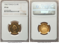 Queen Salote gold Proof 1/4 Koula 1962 PR66 NGC, KM1. Mintage: 6,300. 

HID09801242017

© 2022 Heritage Auctions | All Rights Reserved