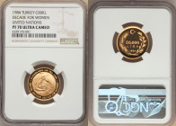 Republic gold "United Nations Decade for Women" Proof 50000 Lire 1984 PR70 Ultra Cameo NGC, KM973. Mintage: 800. 

HID09801242017

© 2022 Heritage Auc...