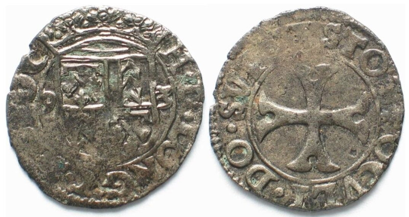 NEUENBURG / NEUCHATEL. Kreuzer 1593, Heinrich I., Billon, Erhaltung!
HMZ 2-680g...