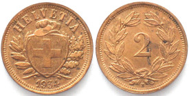 EIDGENOSSENSCHAFT. 2 Rappen 1934, Bronze
HMZ 2-1213oo, fast unz (AU)