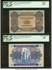 Angola Republica Portuguesa 10 Angolares ND Pick UNL Two Trial Face Proofs PCGS Choice New 63; Choice About New 58. Mount remnants are noted on one ex...