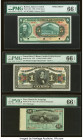 Bolivia, Costa Rica & Peru Group Lot of 3 Examples PMG Gem Uncirculated 66 EPQ (3). An as made paper wrinkle is noted on Pick S121r. 

HID09801242017
...