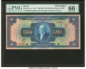 Brazil Thesouro Nacional 500 Mil Reis ND (1925) Pick 91s Specimen PMG Gem Uncirculated 66 EPQ. Two POCs are present. 

HID09801242017

© 2022 Heritage...