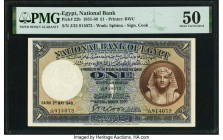 Egypt National Bank of Egypt 1 Pound 3.5.1940 Pick 22b PMG About Uncirculated 50. 

HID09801242017

© 2022 Heritage Auctions | All Rights Reserved