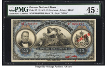 Greece National Bank of Greece 25 Drachmai 1918-19 Pick 65 PMG Choice Extremely Fine 45 EPQ. 

HID09801242017

© 2022 Heritage Auctions | All Rights R...