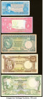 Indonesia Irian Barat, Bank Indonesia; Bank Indonesia 2 1/2; 10; 100; 500; 2500 Rupiah ND (1957) Pick R4; 50; 51; 52; 54 Five Examples Fine-Extremely ...