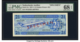 Netherlands Antilles Bank van de Nederlandse Antillen 2 1/2 Gulden 1970 Pick 21s Specimen PMG Superb Gem Unc 68 EPQ. 

HID09801242017

© 2022 Heritage...