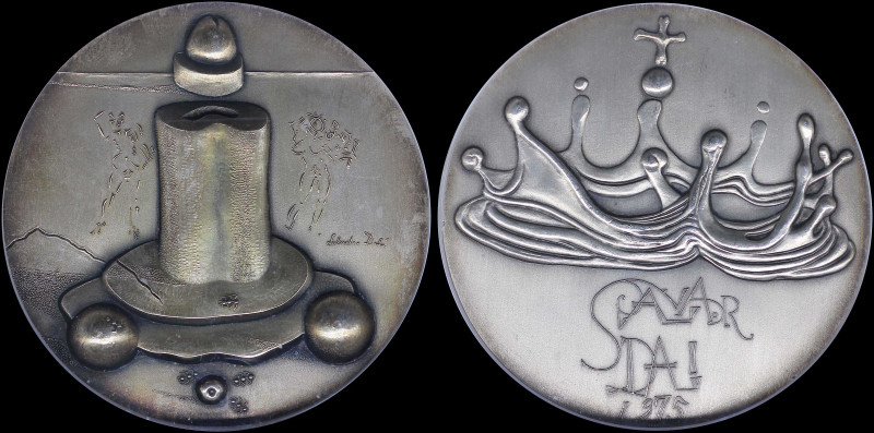 SPAIN: Silver (0,999) medal. "THOU SHALL NOT COMMIT ADULTERY" part of the collec...