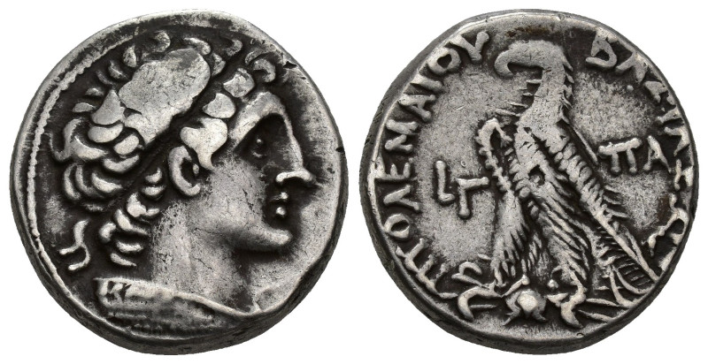 GRECIA ANTIGUA. REINO PTOLEMAICO. Ptolomeo XII. Tetradracma (79-78 a.C.). Alejan...