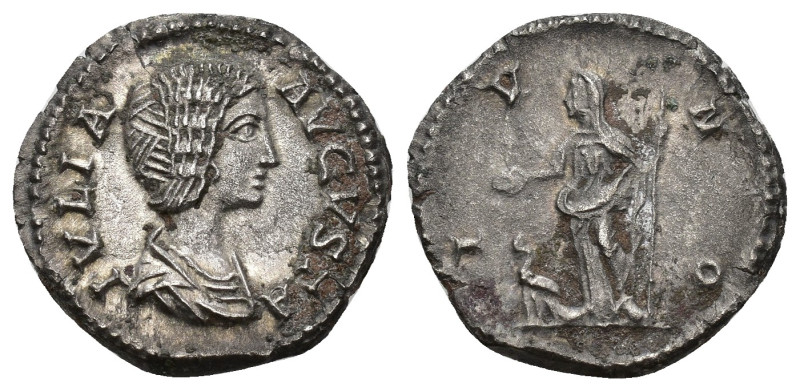 IMPERIO ROMANO. JULIA DOMNA. Denario. Roma (196-211). A/ Busto a der.; IVLIA AVG...