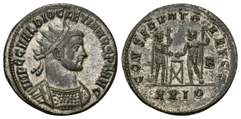 IMPERIO ROMANO. DIOCLECIANO. Antoniniano. Siscia (289-290). A/ Busto radiado y a...