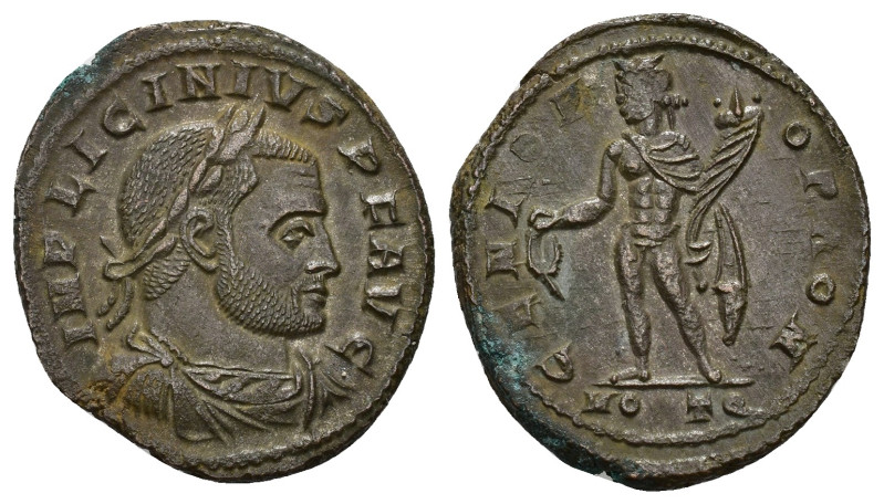 IMPERIO ROMANO. LICINIO. Follis. Ostia (312-313). A/ Busto laureado, drapeado y ...