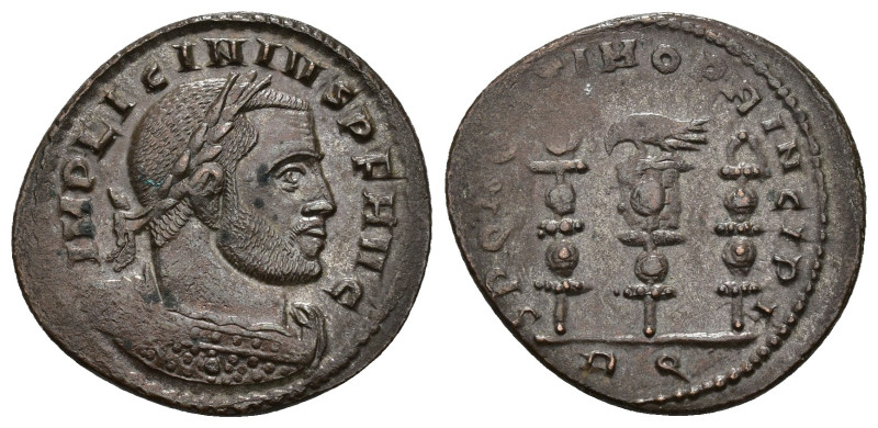 IMPERIO ROMANO. LICINIO. Follis. Roma (312-313). A/ Busto laureado y acorazado a...