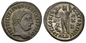 IMPERIO ROMANO. CONSTANTINO I. Follis. Alejandría (316-317). A/ Cabeza laureada a der.; IMP C FL VAL CONSTANTINVS P F AVG. R/ Júpiter a izq. con cetro...