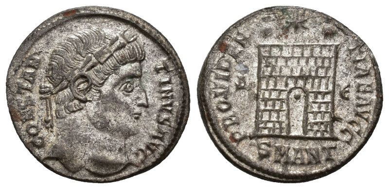 IMPERIO ROMANO. CONSTANTINO I. Follis. Antioquía (326-327). A/ Cabeza laureada a...