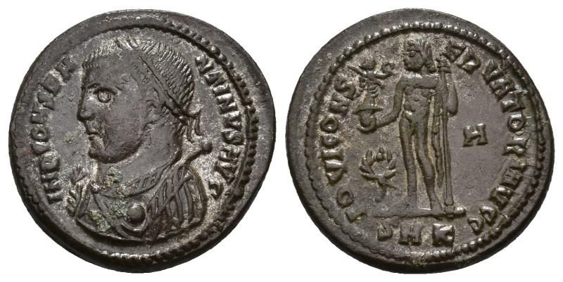 IMPERIO ROMANO. CONSTANTINO. Follis. Cizycus (317-320). A/ Busto laureado y drap...