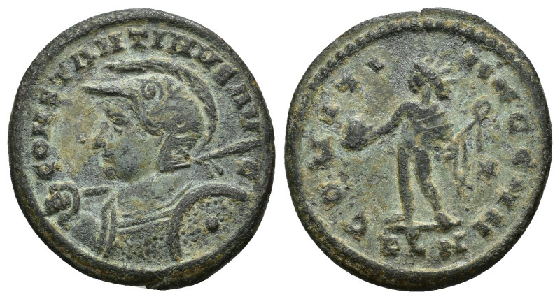 IMPERIO ROMANO. CONSTANTINO. Follis. Londinium (310-312). A/ Busto a izq. con co...