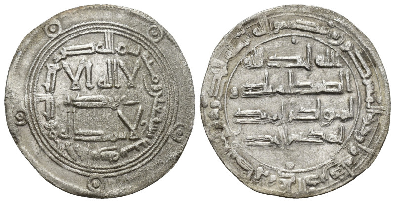 ACUÑACIONES HISPANO-ÁRABES. EMIRATO OMEYA. Hisam I. Dirham. Al-Andalus 177 H. AR...