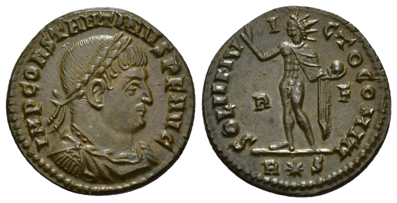 IMPERIO ROMANO. CONSTANTINO I. Follis. Roma (314). A/ Busto laureado, drapeado y...