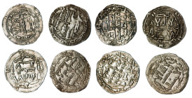 ACUÑACIONES HISPANO-ÁRABES. Emirato. Lote de 4 dirhams. Abd-Al-Rahman. Al-Andalus. MBC/EBC.