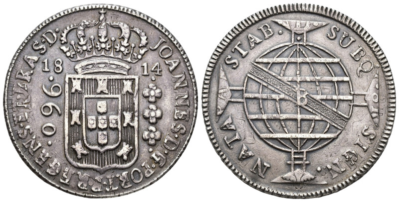 MONEDAS EXTRANJERAS. BRASIL. Juan VI. 960 reis. 1814-B. AR 26,62 g. 40,4 mm. KM-...