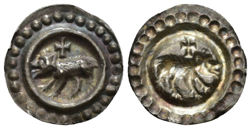 MONEDAS EXTRANJERAS. SUIZA. Abadía de San Galo. Bracteada. S/F (¿siglo XII?). A/...