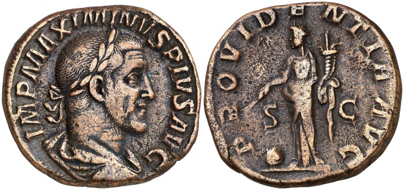 (235-236 d.C.). Maximino I. Sestercio. (Spink 8337) (Co. 80) (RIC. 61). 21,12 g....