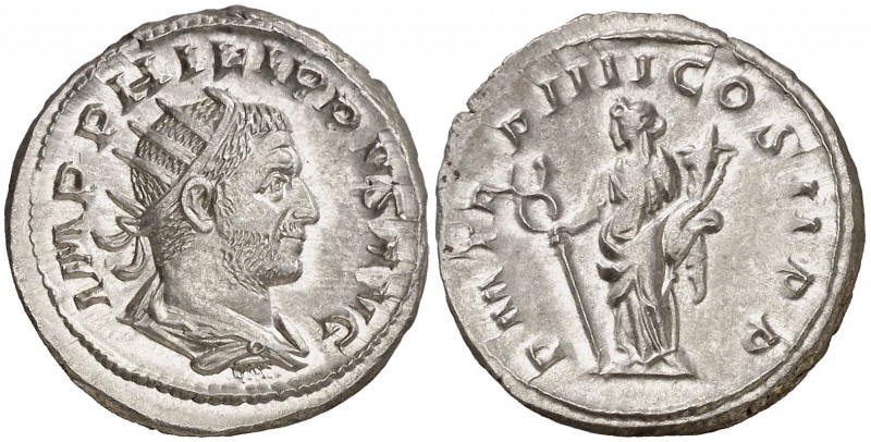 (247 d.C.). Filipo I. Antoniniano. (Spink 8948) (S. 137) (RIC. 5). 3,10 g. EBC/E...