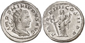 (247 d.C.). Filipo I. Antoniniano. (Spink 8948) (S. 137) (RIC. 5). 3,10 g. EBC/EBC-.