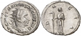 (250-251 d.C.) Trajano Decio. Antoniniano. (Spink 9368) (S. 16) (RIC. 12b). 4 g. EBC-.