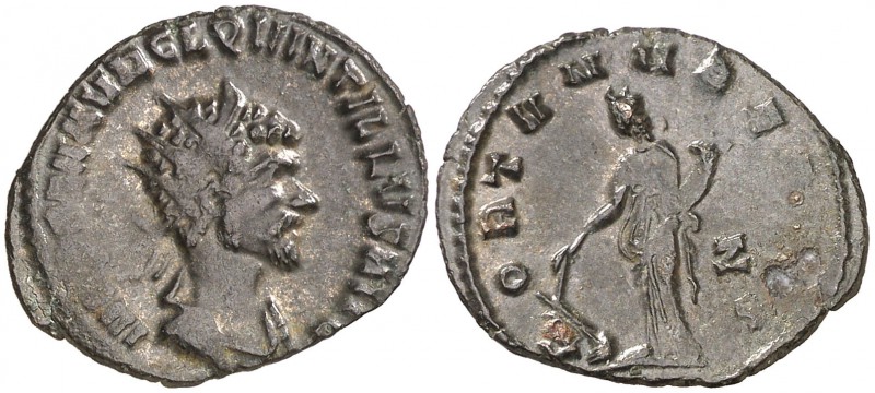 (270 d.C.). Quintilo. Antoniniano. (Spink 11441) (Co. 32) (RIC. 20). 2,63 g. MBC...