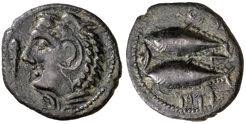 Agadir (Cádiz). Semis. (FAB. 1347) (ACIP. 688). 3,67 g. MBC+.