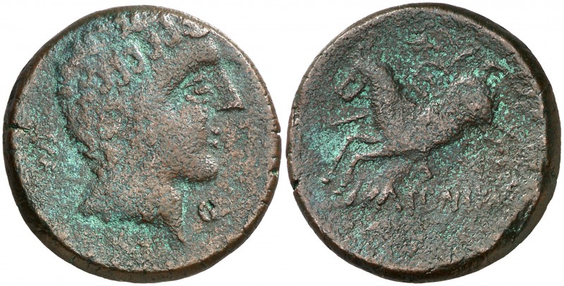 Icalcunscen (Iniesta). As. (FAB. 1418 var) (ACIP. 2098). 17,12 g. MBC-.