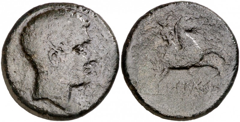 Laiescen (Barcelona). As. (FAB. 1660) (ACIP. 1324). 19,94 g. Muy escasa. BC/BC-.