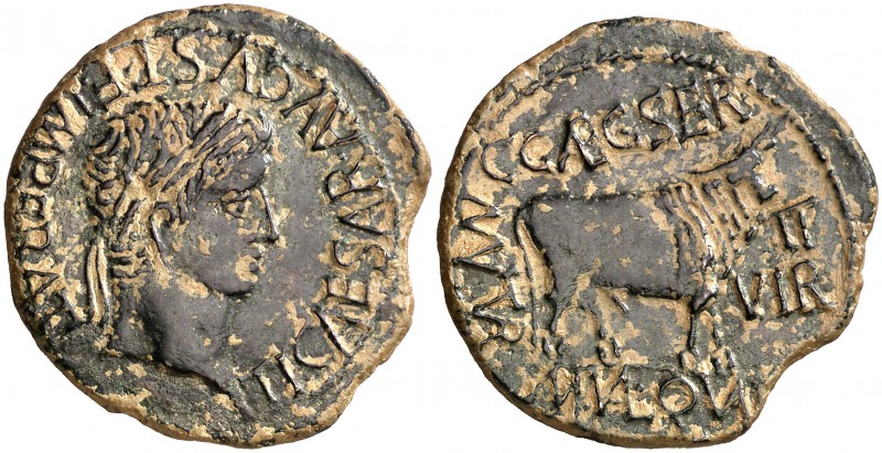 Turiaso (Tarazona). Tiberio. As. (FAB. 2452) (ACIP. 3290). 10,21 g. MBC+.