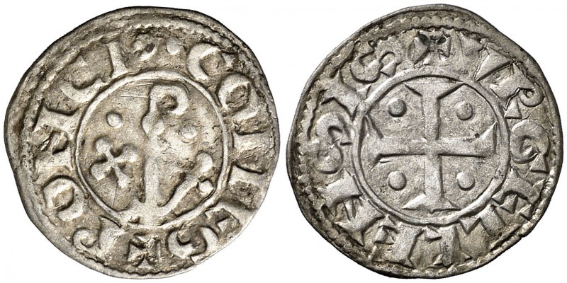Comtat d'Urgell. Ponç de Cabrera (1236-1243). Agramunt. Diner. (Cru.V.S. 126) (C...