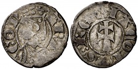 Jaume II (1291-1327). Aragón. Dinero jaqués. (Cru.V.S. 364) (Cru.C.G. 2182). 1 g. MBC.