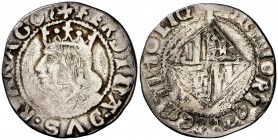 Ferran II (1479-1516). Mallorca. Ral. (Cru.V.S. 1180) (Cru.C.G. 3094 var). 2,17 g. BC+/MBC-.
