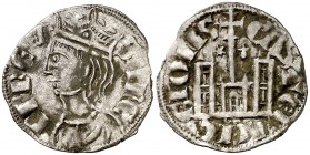 Sancho IV (1284-1295). Coruña Cornado. (AB. 297.1). 0,79 g. Golpe en borde del reverso. Escasa. (MBC+).