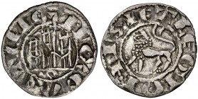 Fernando IV (1295-1312). Sevilla. Dinero. (AB. 325, como pepión). 0,65 g. MBC+.