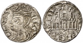 Alfonso XI (1312-1350). Sevilla. Cornado. (AB. 340.2). 0,83 g. MBC+.