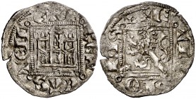 Alfonso XI (1312-1350). Burgos. Novén. (AB. 355.2). 0,79 g. MBC+.