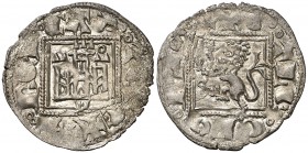 Alfonso XI (1312-1350). León. Novén. (AB. 357.4 var). 0,70 g. MBC+.