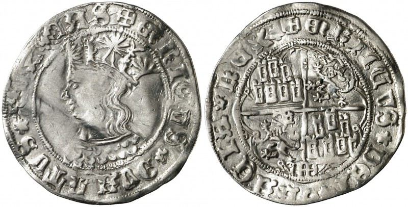 Enrique IV (1454-1474). Segovia. Real de busto. (AB. 691.2). 3,14 g. Orla circul...