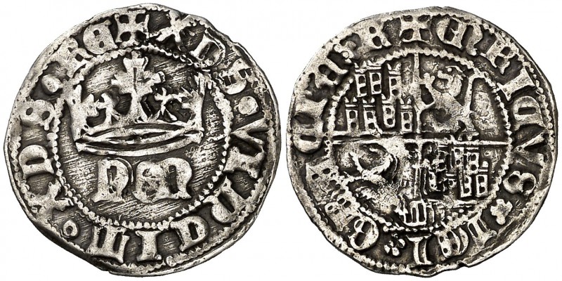 Enrique IV (1454-1474). Segovia. Medio real. (AB. 725). 1,62 g. MBC.