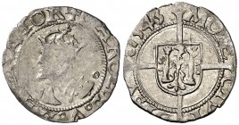 1545. Carlos I. Besançon. 1/2 carlos ó 1 niquet. (Vti. tipo 152 falta fecha). 0,71 g. MBC/MBC+.