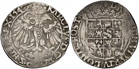 1540. Carlos I. Amberes. 4 patard. (Vti. 519) (Vanhoudt 226AN). 4,63 g. MBC-.