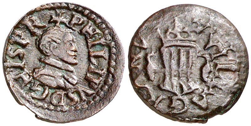 s/d. Felipe III. Granollers. 1 diner. (Cal. 694) (Cru.C.G. 3742b). 0,92 g. EBC-/...