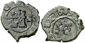 1603. Felipe III. Segovia. 2 maravedís. (Cal. 830) (J.S. D-204). 1,66 g. Acueducto vertical en forma de peine. Ex Áureo & Calicó 30/04/2008, nº 2397. ...